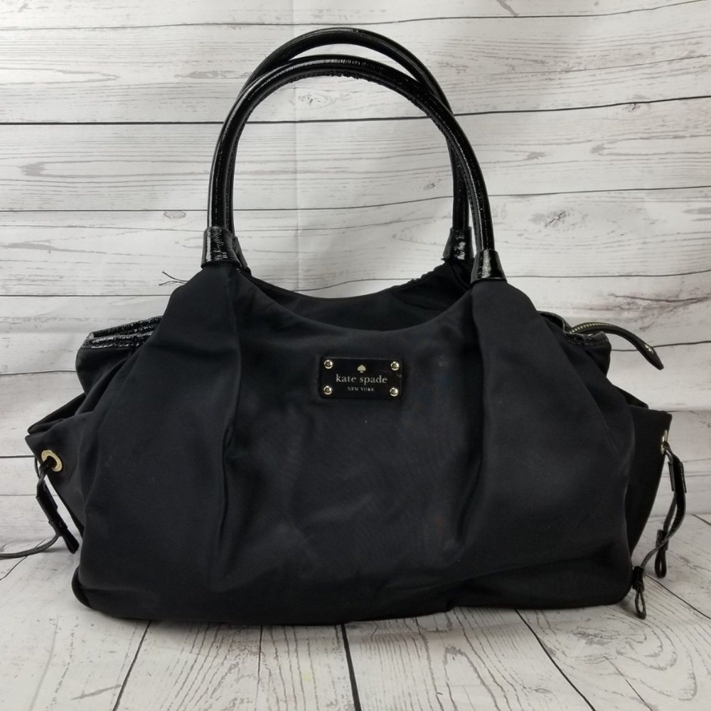 KATE SPADE Stevie Bag Black Nylon Handbag